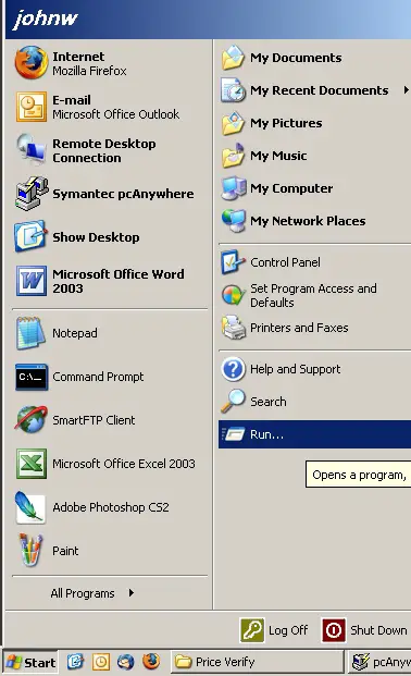 Remove Items from Windows XP Startup