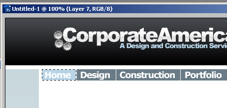 Photoshop Corporate Construction Company Layout